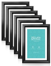 4x6 Picture Frame Set of 6, Display Pictures 4x6 Without Mat, 4 x 6 Frame wit...
