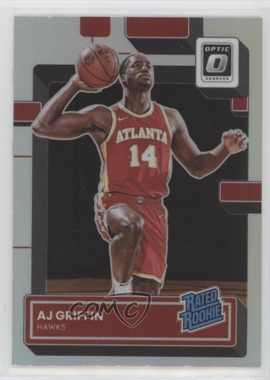 2022-23 Panini Donruss Optic Rated Rookie Holo Prizm AJ Griffin #204 ms9