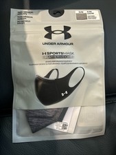 NEW UNDER ARMOUR  SPORTSMASK FACE MASK FEATHERWEIGHT PITCH GRAY 012 ADULT S/M