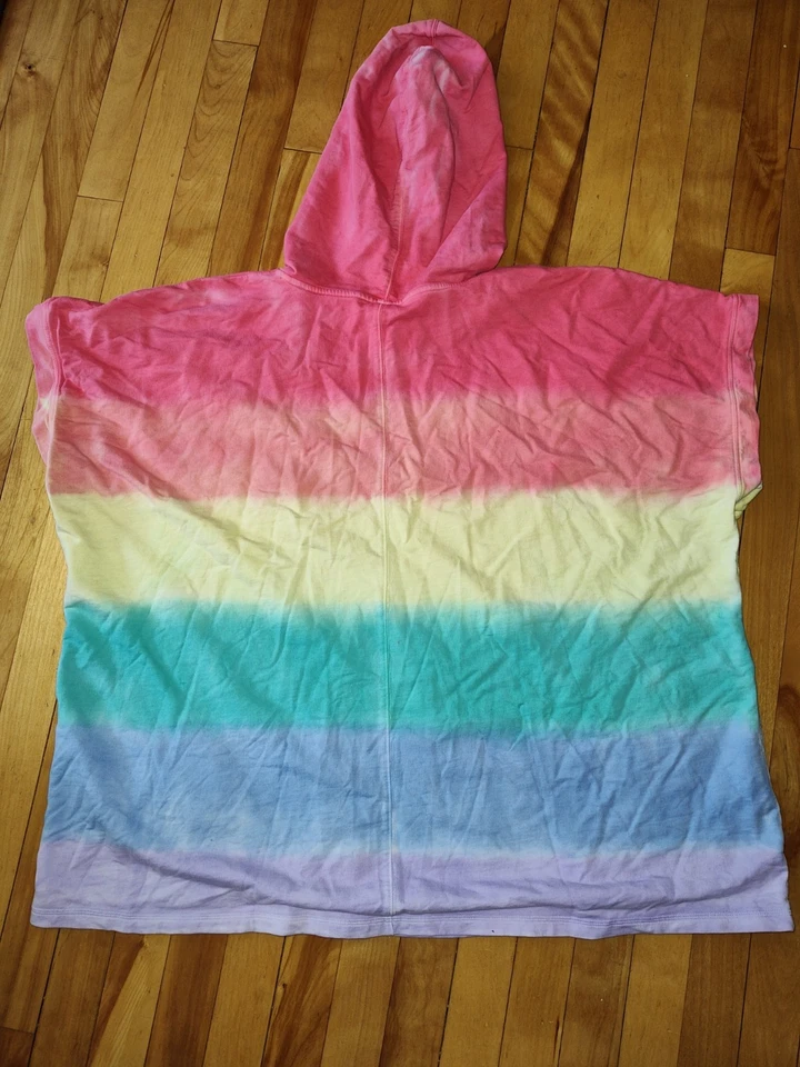 Sudadera con capucha a rayas arco iris Lane Bryant. Livi Active Wear. Talla 26/28 Talla Grande Foto 4 de 4