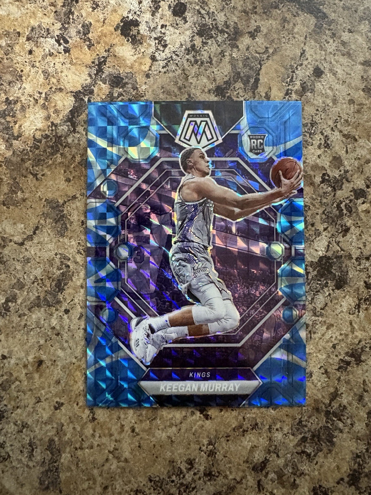 2022-23  Mosaic - Rookies Keegan Murray #227 Reactive Blue Mosaic Prizm (RC)