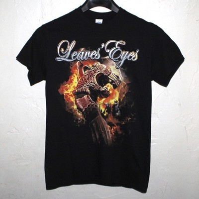 Leaves' Eyes Fires In The North 2007 Tshirt S black Symphonic Metal Viking