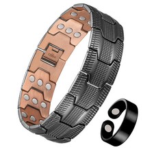 Copper Bracelet for Men, 3X Strength Magnetic Copper Bracelets for Men with 3500