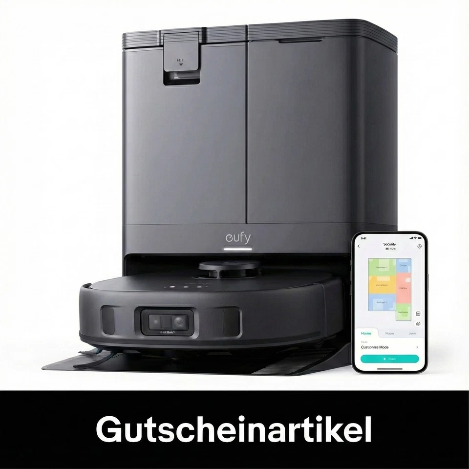 eufy X10 Pro Omni Saugroboter Wischfunktion & Absaugstation 8000Pa All-in-One