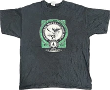 Rare Boundary Waters T-Shirt King of the Northern Forest Quetico Map Size XL