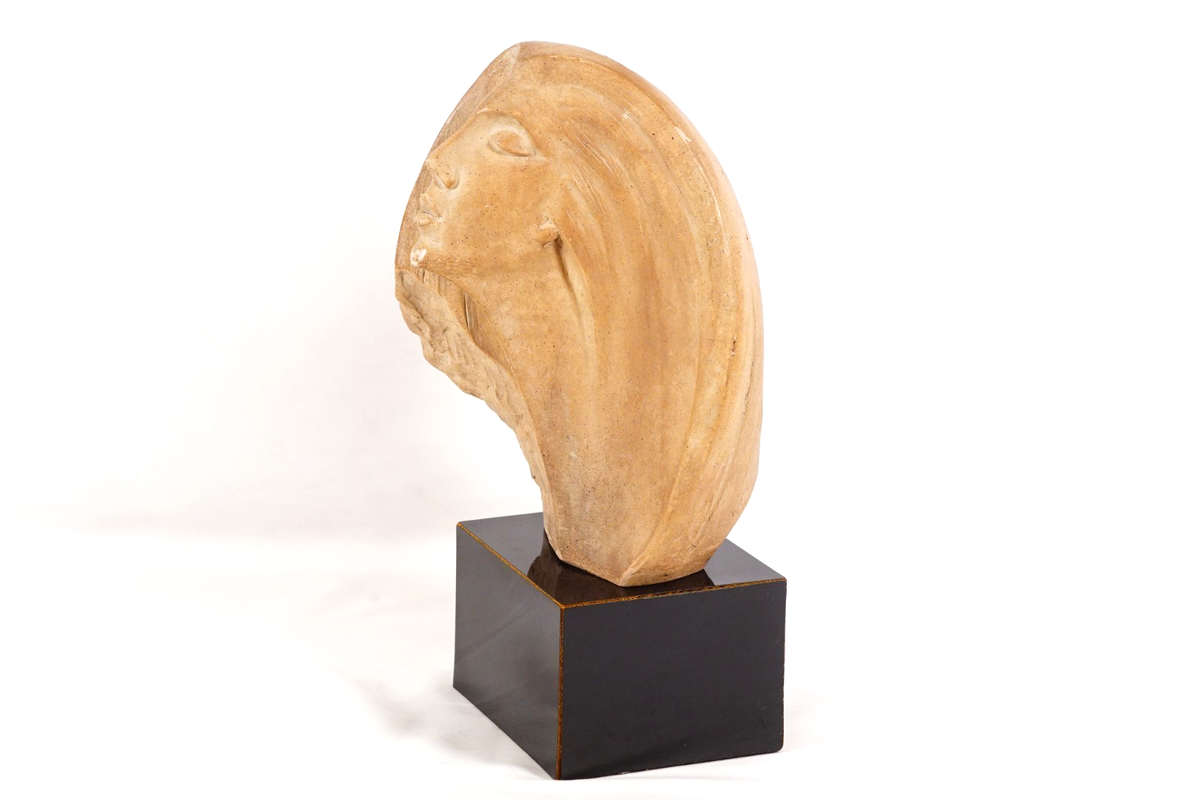 David Fisher Stargazer Female Bust Sculpture 1980 Austin Products