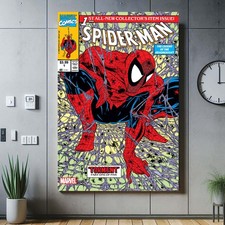 Spiderman Comic Art, Superhero Wall Decor, Hero Canvas