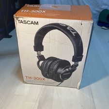 TASCAM TH-300X Headphones Black Open Box Untested As-Is