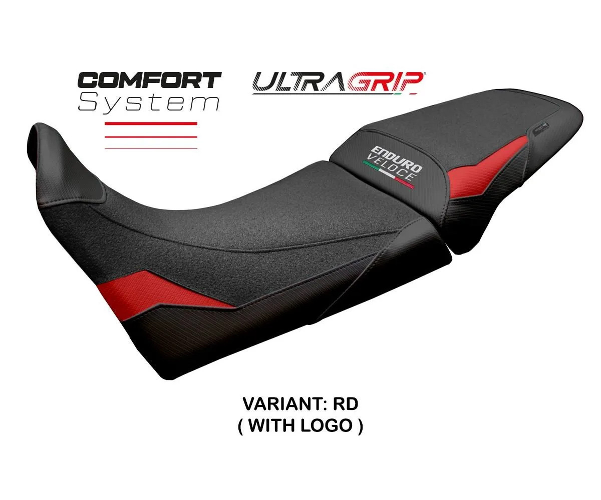 Seat cover Hajek UGrip Comfort Red + logo Tpz comp MV AGUSTA END VEL 2024 2026