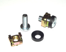 50 PACK Of M6 Silver Cage Nut Sets (50x Cagenuts 50x Bolts 50x Washers)