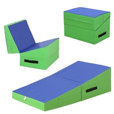 Gymnastics Mat Incline Indoor/Outdoor Tumbling Mats yoga mat for Home Gym Fol...