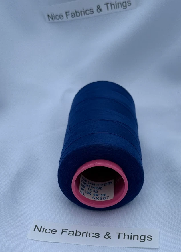 50 Spools -Blue AX507 Multi Purpose Sewing Thread - Image 3 of 3