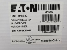 Eaton EPBZ82 Basic Rack PDU 1U, L5-20P Input, 1.92 KW Max, 100-120V, 15 Cord