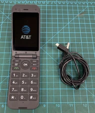 AT&T Cingular Flex 2 Phone Black Flip Style Mobile Cell Prepaid