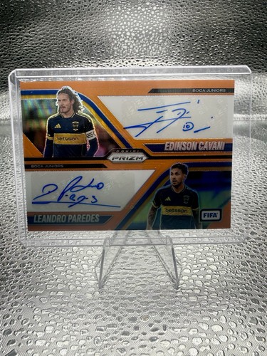 2025-26 Prizm FIFA #DS-BJR Edinson Cavani Leandro Paredes Dual Auto Orange /15