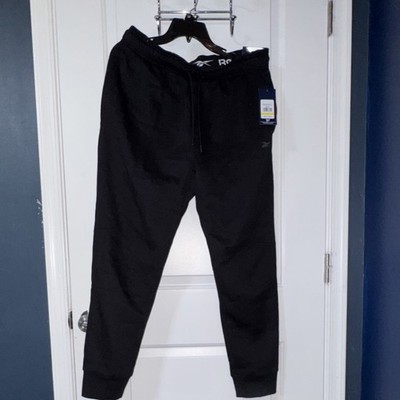 Reebok Motion Core FLC Motion Jogger Fleece Pants Black Men's L REM243PA21011