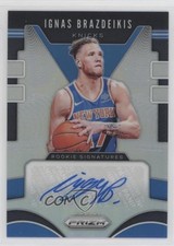 2019-20 Panini Prizm Rookie Signatures Silver Ignas Brazdeikis #RS-IGB Auto fm0