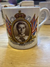 King Edward VIII 1937 Coronation Mug Bovey Tracey Pottery