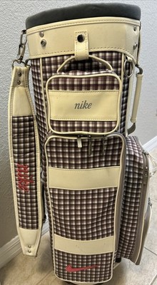 Nike レディースゴルフバッグ チェック柄 NIKE WOMENS RETRO PLAID 10-WAY DIVIDER GOLF CART BAG, RARE | eBay