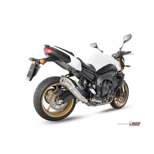 MIVV Scarico Ghibli Inox Spazzolato Slip-On per Yamaha Fazer 8 Anno Fab. 10-16 - Foto 2 di 4