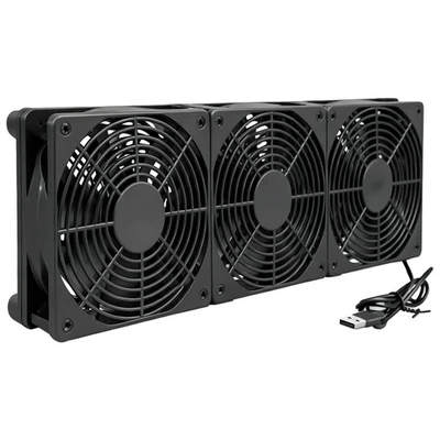 Lot de 3 ventilateurs USB 120 mm: ventilateur de boîtier de 120 mm - Photo 1/4