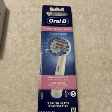 Oral-B Sensitive Gum Care Replacement Brush Heads Extra Soft Bristles - 3 Count