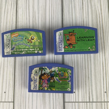 Leapfrog Leapster Lot of 3 Assorted Learning Game Cartridges Untested
