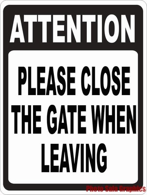 Schild 'Please Keep The Gate Close' – 2 Stück Aus Aluminium, 25x9 Cm, Wetterfest & Rostfrei | Für Garten, Zaun & Hoftor