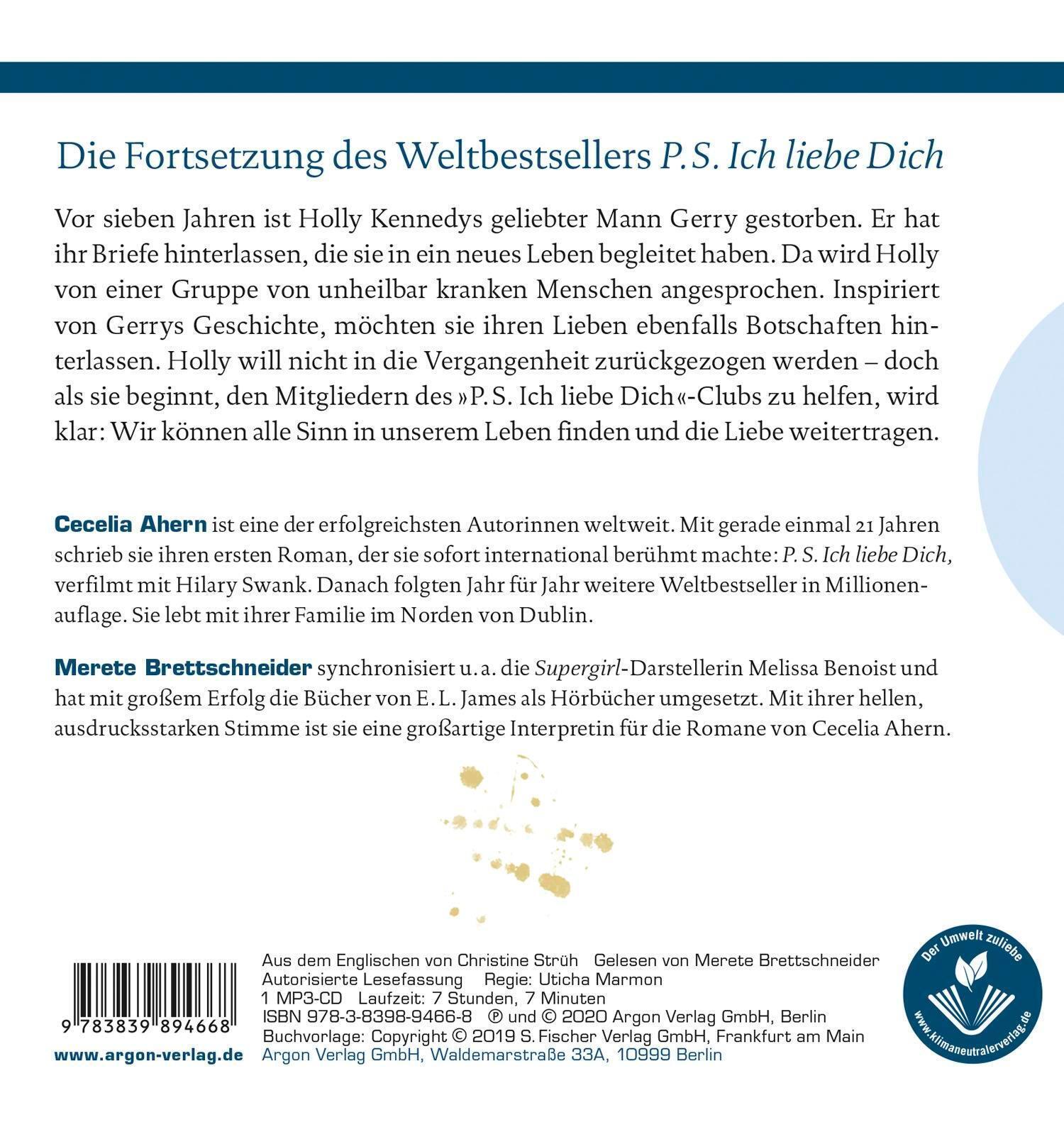 Thumbnail - Cecelia Ahern | Postscript - Was Ich Dir Noch Sagen Möchte | Mp3 |