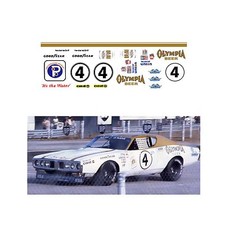  4 Olympia Beer 1971 1/64 scale decal AFX Tyco Lifelike Autoworld