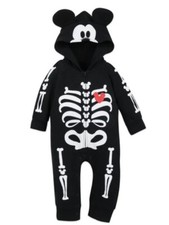 Disney Mickey Mouse Skeleton Costume Baby 3-6 Months Glow in the Dark