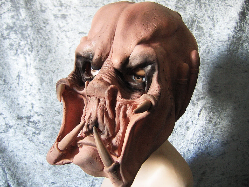 Latexmaske PREDATOR ALIEN - Horror Effekt Gummi Latex Maske S-F Space Halloween - Bild 2 von 3