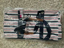 Thirty One Large Utility Tote LTD in Harbor Twill Stripe