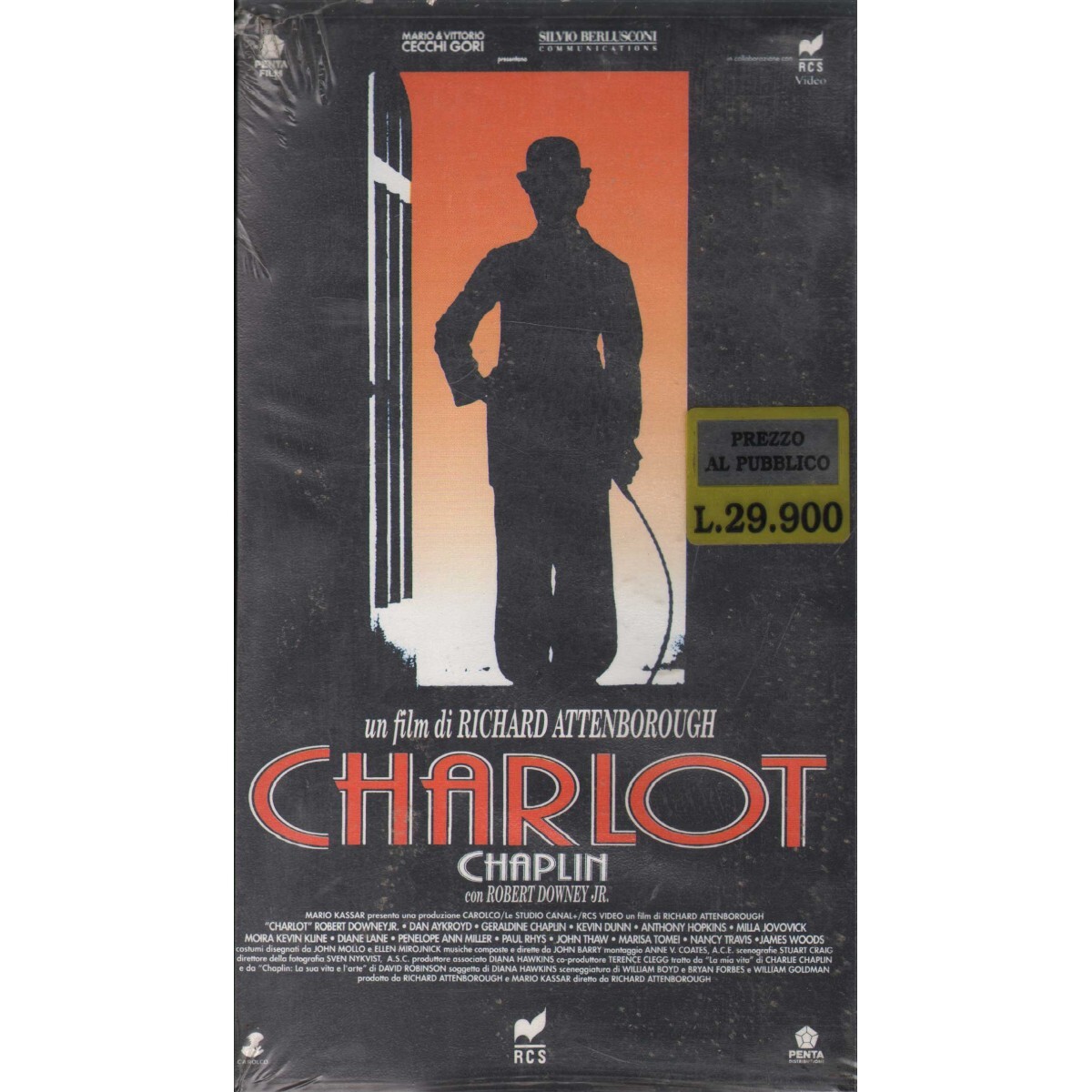 Charlot Chaplin VHS Richard Attenborough Univideo – 21209 Sealed