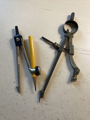 Vintage Mathematical Instruments Compass