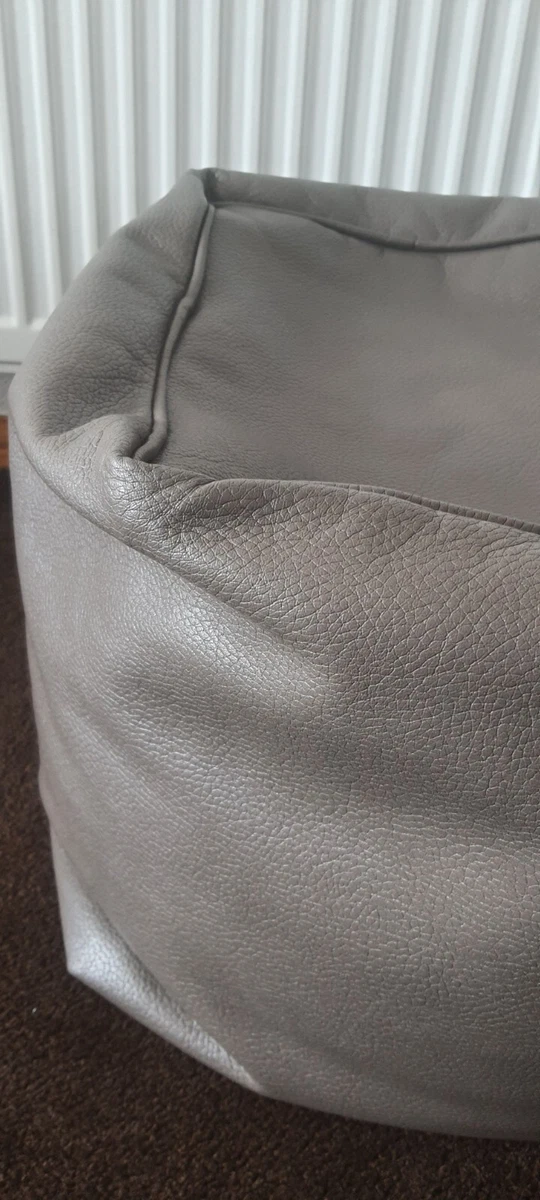 Leather pouffe dunelm deals
