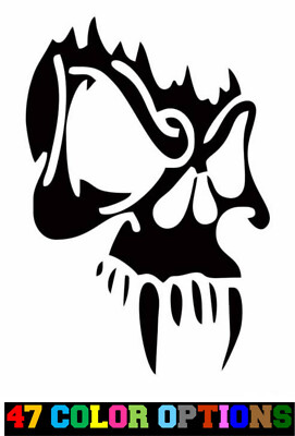 Vinyl Decal Truck Car Sticker Laptop - Horror Zombie Halloween Vampire Skull v2