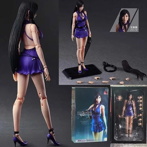25cm PLAY ARTS Kai Final Fantasy VII Remake Tifa Lockhar Action Figure Game Toy - Bild 3 von 17