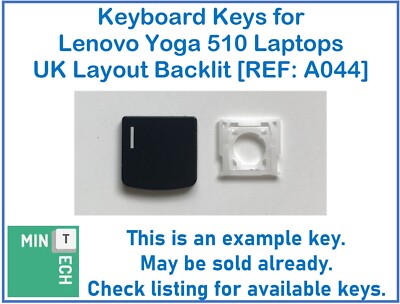 Tastatur Ersatz Tasten für Lenovo Yoga 510 Laptops UK Layout Hintergrundbeleuchtung