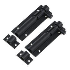 2PCS 3-in Matte Black Slide Bolt Latch Barrel Bolt for Inside Door Security