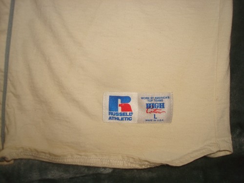 VTG 90s X BASEBALL JERSEY RUSSELL ATHLETIC HIGH COTTON USA LARGE MALCOLM BUTTONS - Picture 2 of 8
