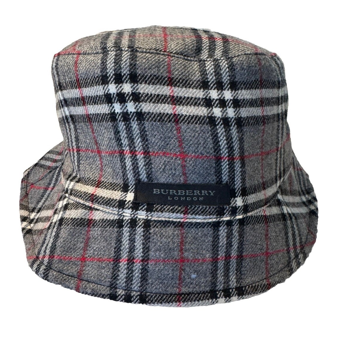 Vintage Women's Gray Plaid Reversible Burberry Bucket Hat | eBay