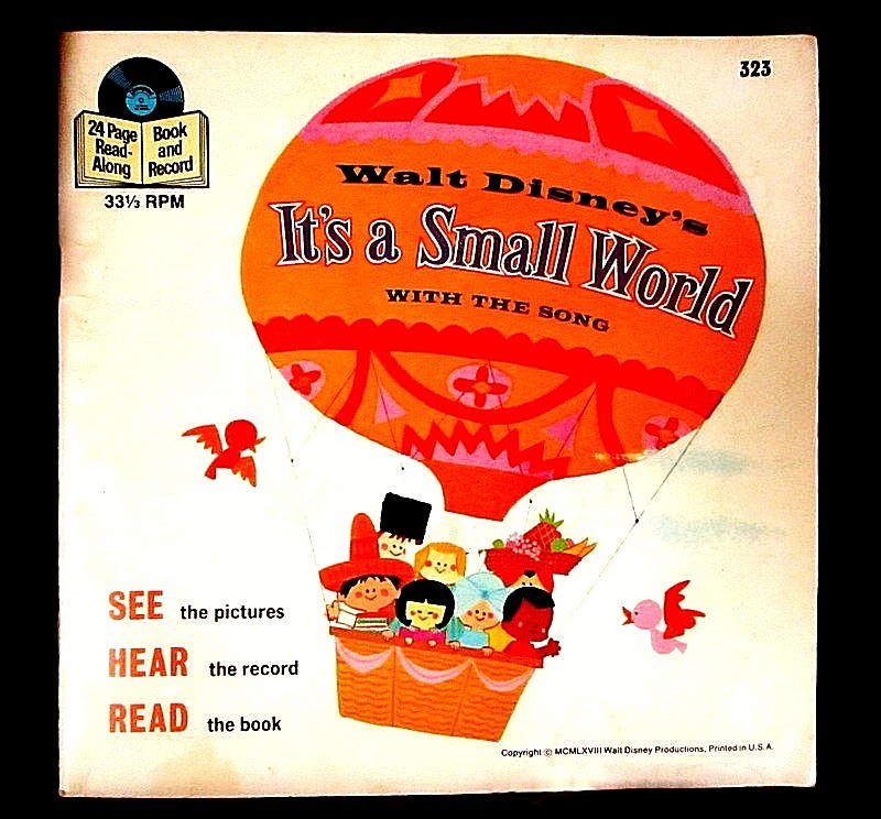 VINTAGE 1968 DISNEY'S IT'S A SMALL WORLD SEE/HEAR/READ SET