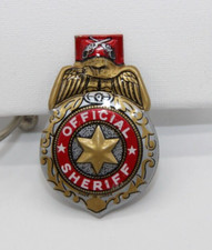 Vintage Tin Official Sheriff Badge Made In Japan