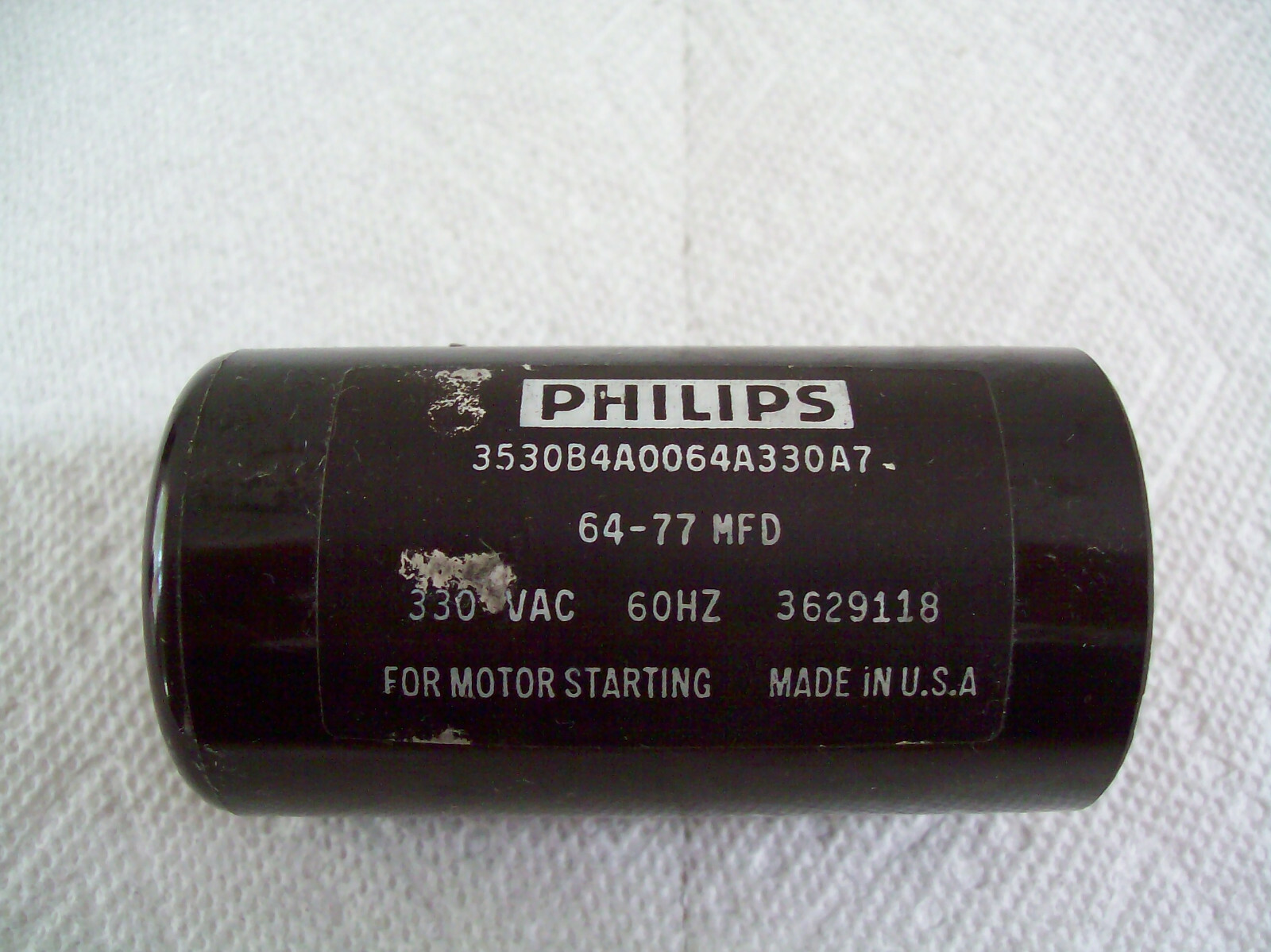 Vintage Automatic Doorman 455 Lynx Garage Door Opener Motor Capacitor