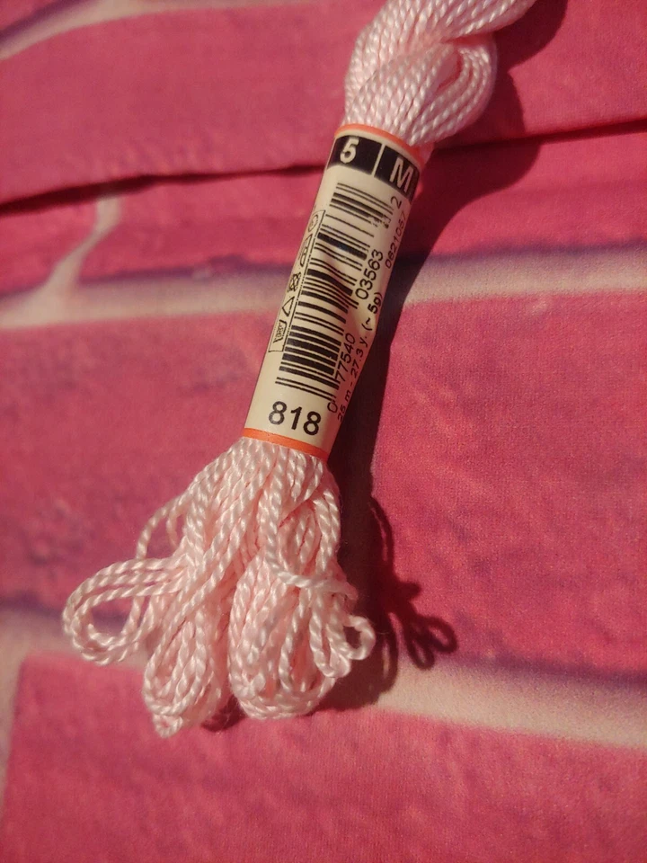 5x Lot DMC  Floss E211 E3747 E967 818 - Image 3 of 4