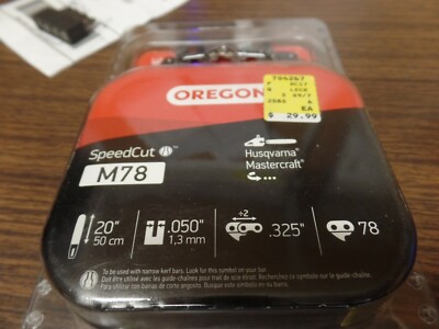 OREGON M78 SPEEDCUT 20" .325" .050" HUSQVARNA LUBRITEC Chainsaw Chain ...