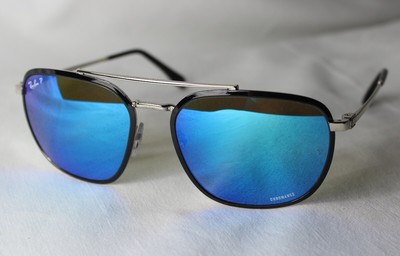 Ray-Ban Lunettes de Soleil RB 3708 9144/4L Neuf Bleu Polarisé