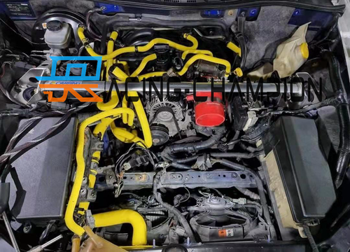 For Mazda Rx8 SE3P '03-'08 13B-MSP RHD Blue Silicone Radiator Coolant Hose Kit - Picture 7 of 13