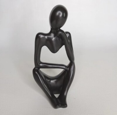 Alison 5'' Abstract Black Resin Figure